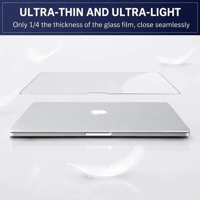 Alt view image 6 of 7 - 2-Pack Screen Protector for MacBook Neo 13 A18 Pro A3404 (2026) High Definition Anti-Fingerprint 5H Anti-Scratch Clear Shield Film