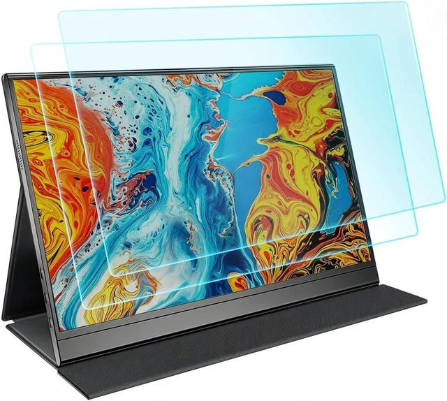 Main image of 2 Pack 15.6 Inch Portable Monitor Screen Protector for 15.6 1080P/1920X1080P ARZOPA//MNN/KYY/Yxk/QQH/Lepow/kado/ZenScreen/InnoView/Newsoul etc Monitor. Anti-Blue Light Anti-Glare UV Filter