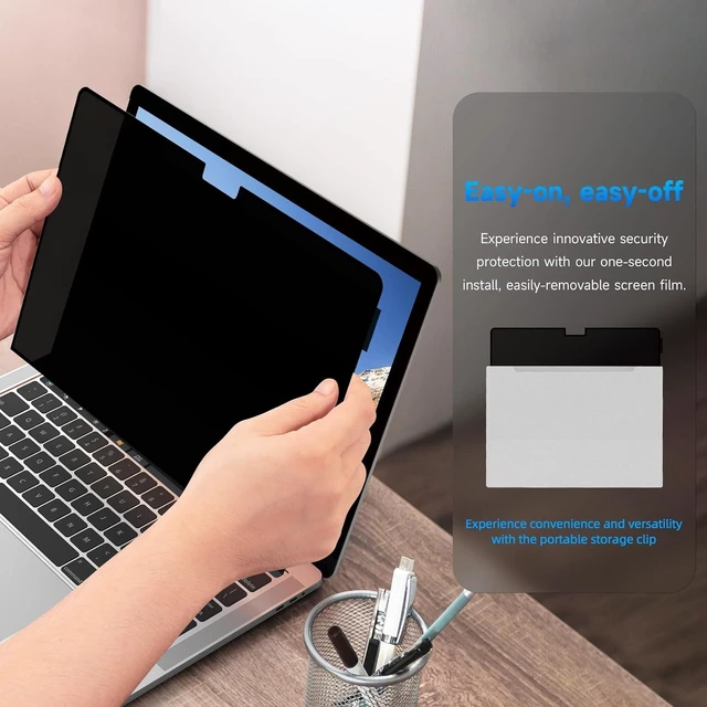 Alt view image 4 of 6 - Nano-Suction Laptop Privacy Screen Filter for 2026 MacBook Neo 13 A18 Pro