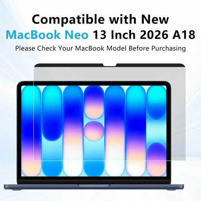 Alt view image 7 of 7 - Magnetic Privacy Screen Protector for MacBook Neo 13-inch (2026 A18 Pro)
