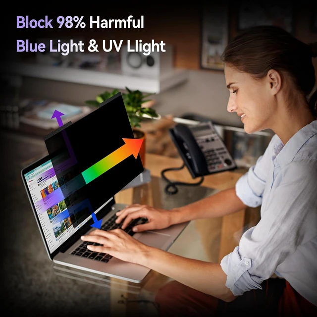 Alt view image 5 of 7 - Magnetic Laptop Privacy Screen 14 Inch 16:10 Aspect Ratio