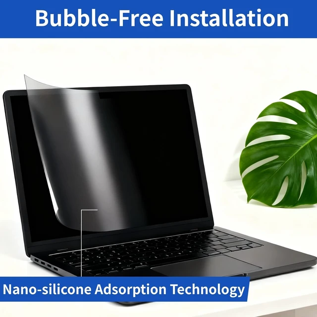 Alt view image 3 of 6 - 2Pcs Anti Glare Blue Light Laptop Screen Protector 14 Inch 16:9 Tablet