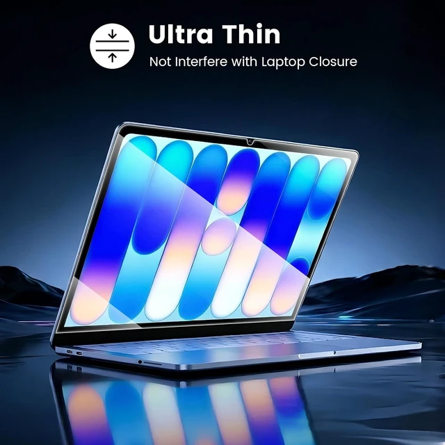 Alt view image 6 of 7 - 2Pack Screen Protector for MacBook Neo 13-inch Laptop 2026 9H Hardness Transparent Tempered Glass Scratch-Resistant HD Screen Protector