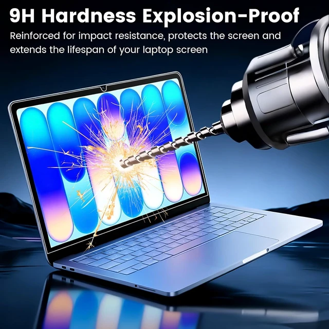 Alt view image 4 of 7 - 2Pack Screen Protector for MacBook Neo 13-inch Laptop 2026 9H Hardness Transparent Tempered Glass Scratch-Resistant HD Screen Protector