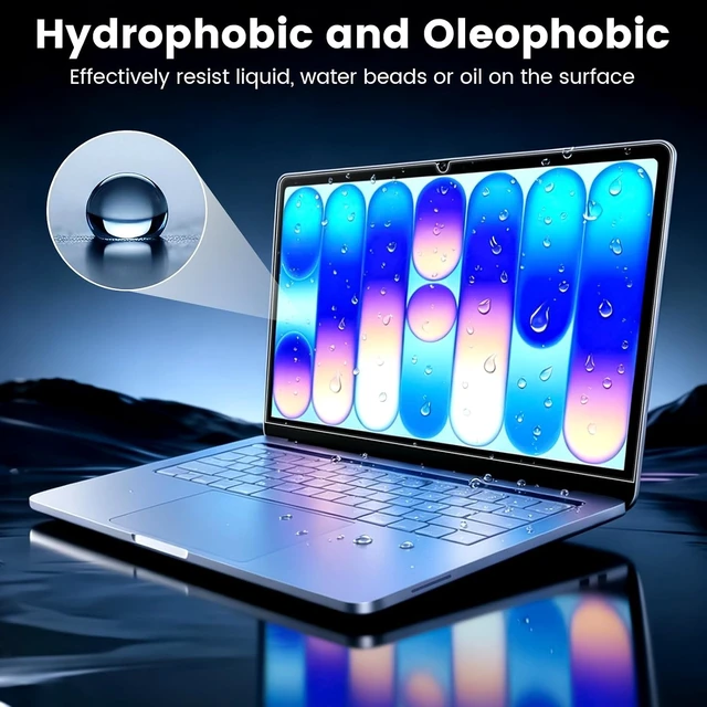 Alt view image 7 of 7 - 2Pack Screen Protector for MacBook Neo 13-inch Laptop 2026 9H Hardness Transparent Tempered Glass Scratch-Resistant HD Screen Protector