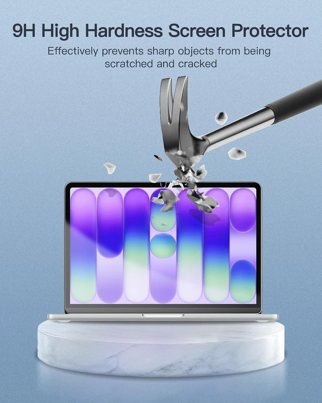 Alt view image 5 of 7 - 2-Pack Screen Protector for Macbook Neo 13 inch Laptop 9H Hardness Tempered Glass for Macbook Neo Laptop Anti-Scratch Bubble Free HD Clarity