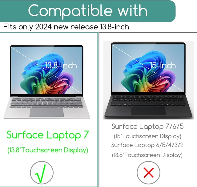 Alt view image 2 of 7 - 2-Pack Tempered Glass Screen Protector for Microsoft Surface Laptop 8 13.8 Inch 2026