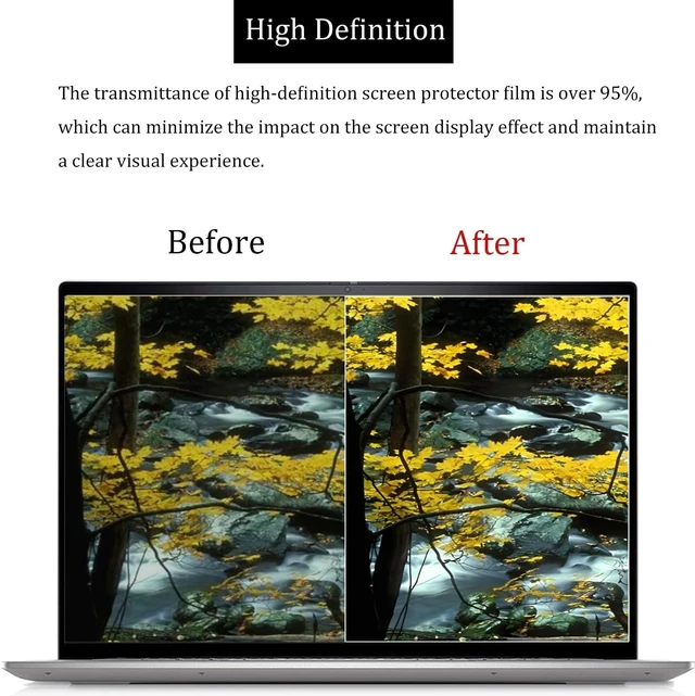 Alt view image 3 of 7 - 3 Pack 14 Laptop Screen Protector for HP////Sony///MSI/ etc Laptop 14 16:10 Aspect High Definition Anti-Scratch Clear Shield