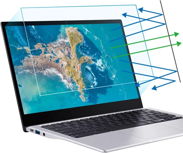 Main image of 2-Pack 15.6 inch Anti Blue Light Screen Protector Eye Protection Anti Glare & Blue Light Blocking Screen Filter Compatible with All 15 Laptops with 16:10 Aspect Ratio