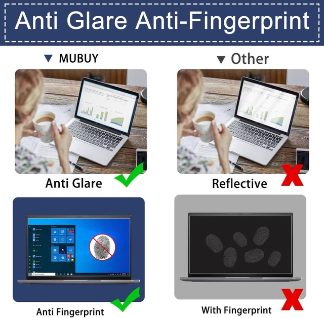 Alt view image 4 of 7 - 2-Pack Anti Blue Light Screen Protector for HP OmniBook X Flip x360 14 2-in-1 Touchscreen Laptop Anti Glare Eye Strain Relief (Fit 14-fm0000 / 14-fk0000 / 14t-fm000 / 14z-fk000 Series)