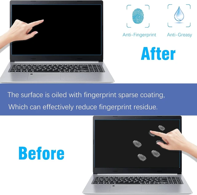 Alt view image 6 of 7 - 2 Pack 16 inch Screen Protector for Yoga 7i 16 Anti Blue Light Screen Protector for Yoga 7i 16 2-in-1 Laptop Blocking Blue Light and Anti Glare Shield-(Covering only the display area)