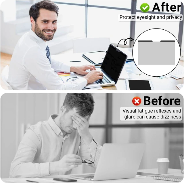Alt view image 7 of 7 - Magnetic Privacy Screen Protector for 2026 MacBook Neo 13-Inch with A18 Pro Chip (A3404) Laptops Anti Blue Light Anti Glare Removable Laptop Privacy Screen Shield