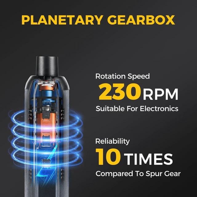 Alt view image 4 of 7 - 50-in-1 Precision Electric Screwdriver Set Premium Mini Cordless Screwdriver Kit with 400mAh Battery Adjustable Torque 50 Magnetic Bits LED Light Type-C Charging Tool for Electronics Repair
