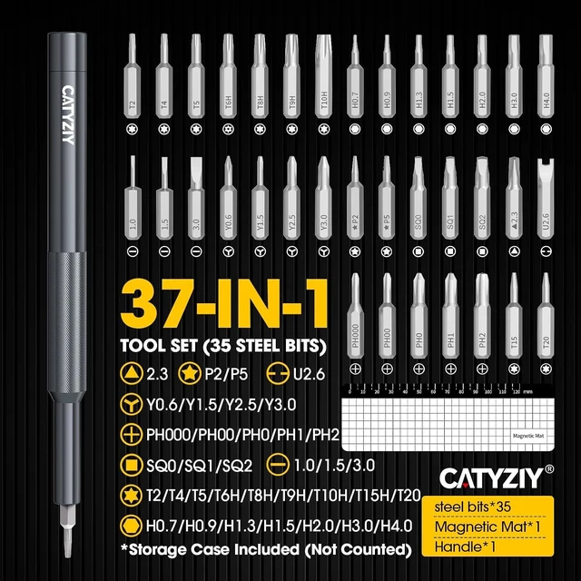 Alt view image 2 of 7 - Precision Screwdriver Set Magnetic Repair Kit for Electronics