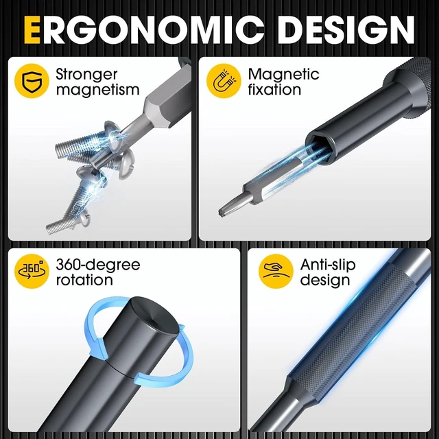 Alt view image 4 of 7 - Precision Screwdriver Set Magnetic Repair Kit for Electronics