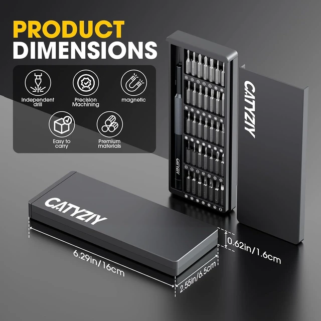 Alt view image 6 of 7 - Precision Screwdriver Set Magnetic Repair Kit for Electronics
