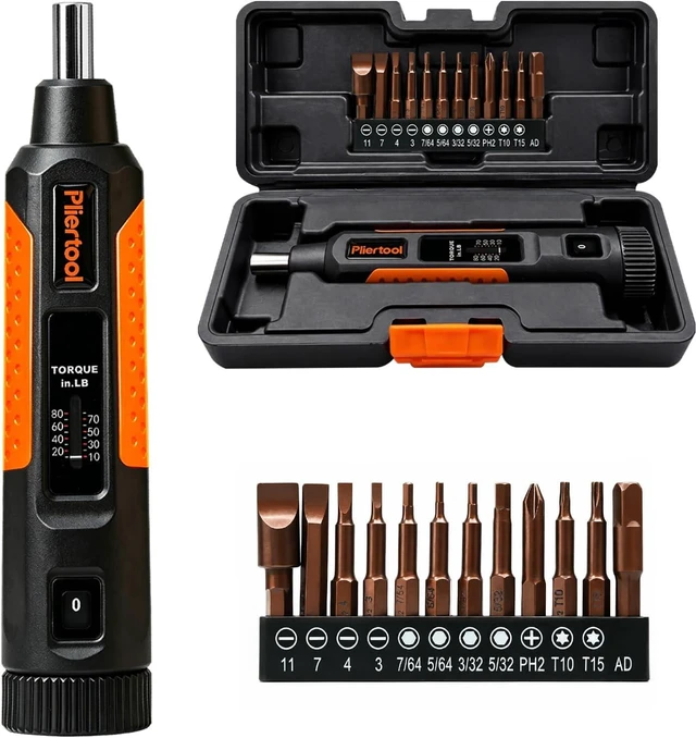 Main image of 13Pcs Preset Torque Screwdriver Wrench Driver Set 10-80 Inch Pound