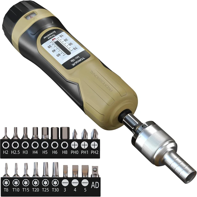 Main image of LLAVETOR Adjustable Click Torque Screwdriver 1/4 Drive