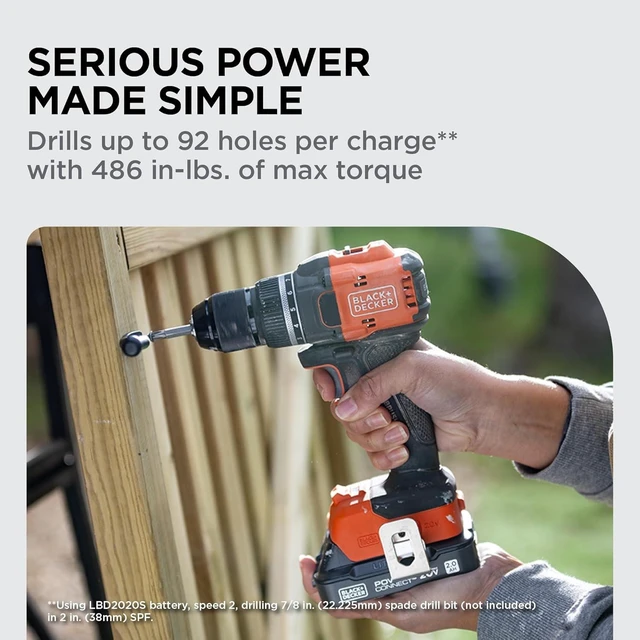 Alt view image 4 of 7 - 20V MAX Cordless Brushless ?-in. Drill Driver 30 Pc. Drill Bit Set and Screwdriver Bit Set 2Ah Battery and Charger Included PowerConnect Electric Drill Cordless (BLD782PK30D1)