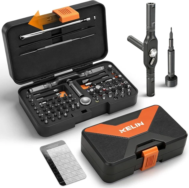 Main image of 78 IN 1 Magnetic Ratchet Screwdriver Set with Detachable T Handle