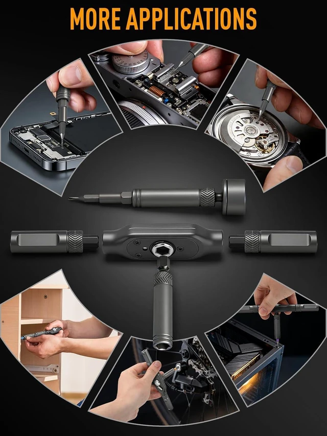 Alt view image 6 of 6 - 78 IN 1 Magnetic Ratchet Screwdriver Set with Detachable T Handle