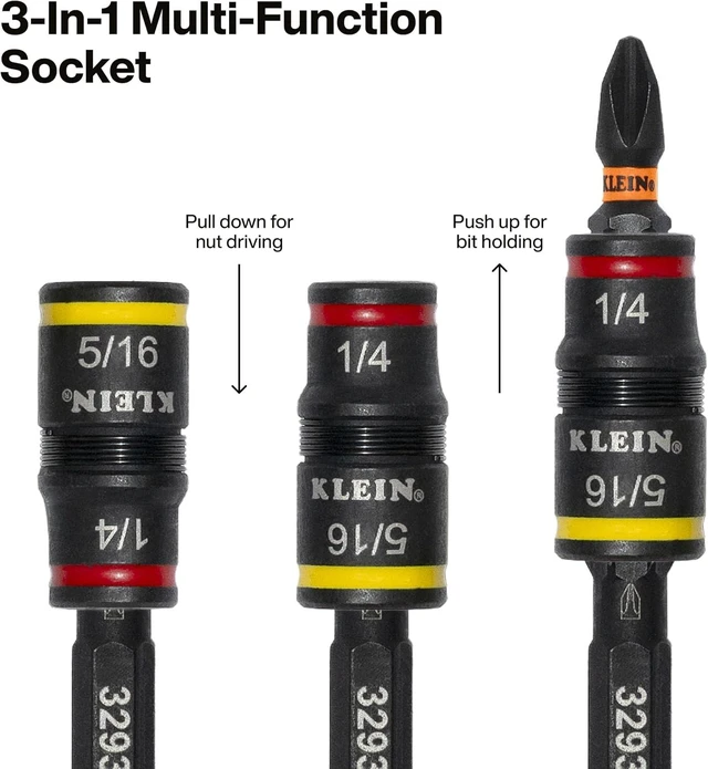 Alt view image 3 of 7 - Klein Tools 32516HD KNECT 16-in-1 Impact-Rated Hybrid Screwdriver