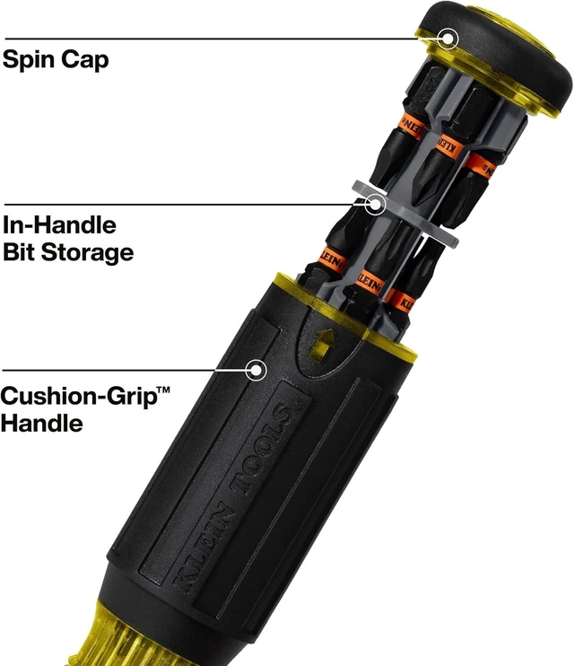 Alt view image 6 of 7 - Klein Tools 32516HD KNECT 16-in-1 Impact-Rated Hybrid Screwdriver