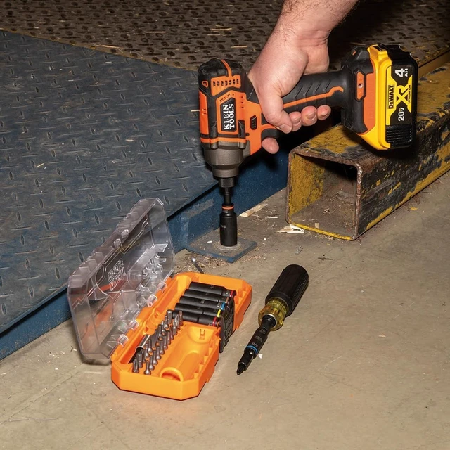 Alt view image 2 of 7 - Klein Tools 32502HD KNECT Impact-Rated Screwdriver and Socket Set 41-Piece