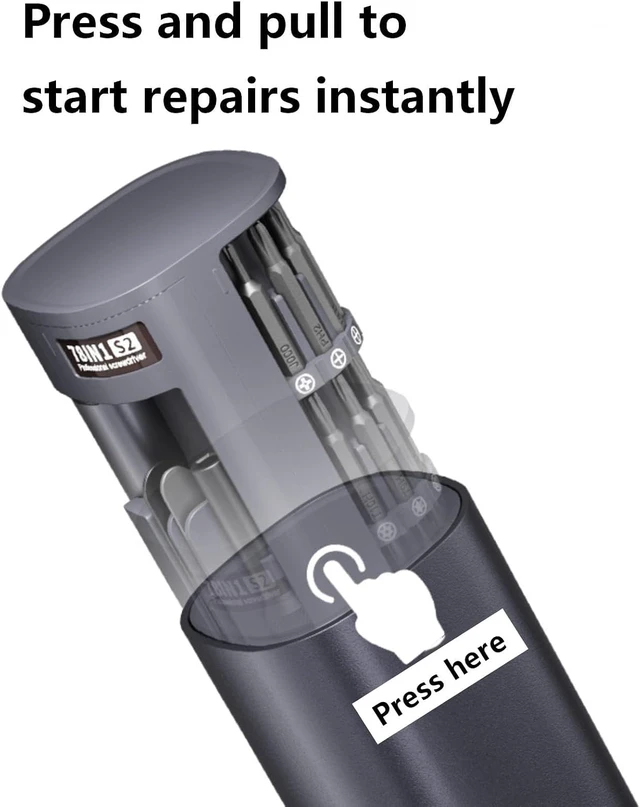 Alt view image 3 of 7 - 78 IN 1 Electric Screwdriver Set with 5-level Torque Adjustment
