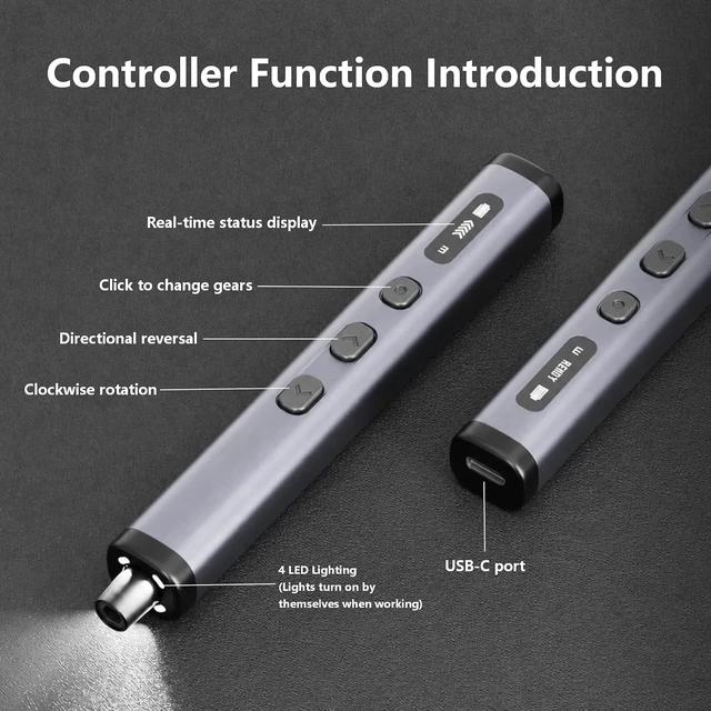 Alt view image 4 of 7 - 78 IN 1 Electric Screwdriver Set with 5-level Torque Adjustment