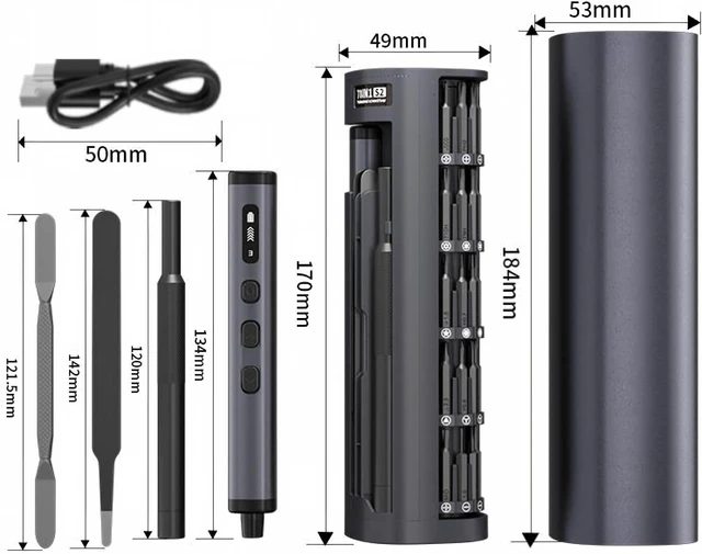 Alt view image 5 of 7 - 78 IN 1 Electric Screwdriver Set with 5-level Torque Adjustment