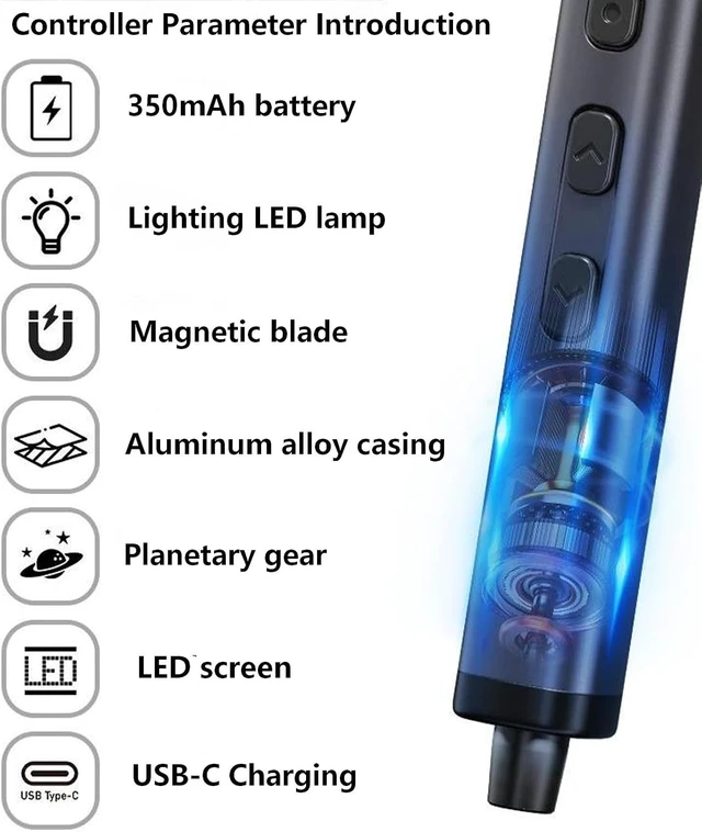 Alt view image 6 of 7 - 78 IN 1 Electric Screwdriver Set with 5-level Torque Adjustment