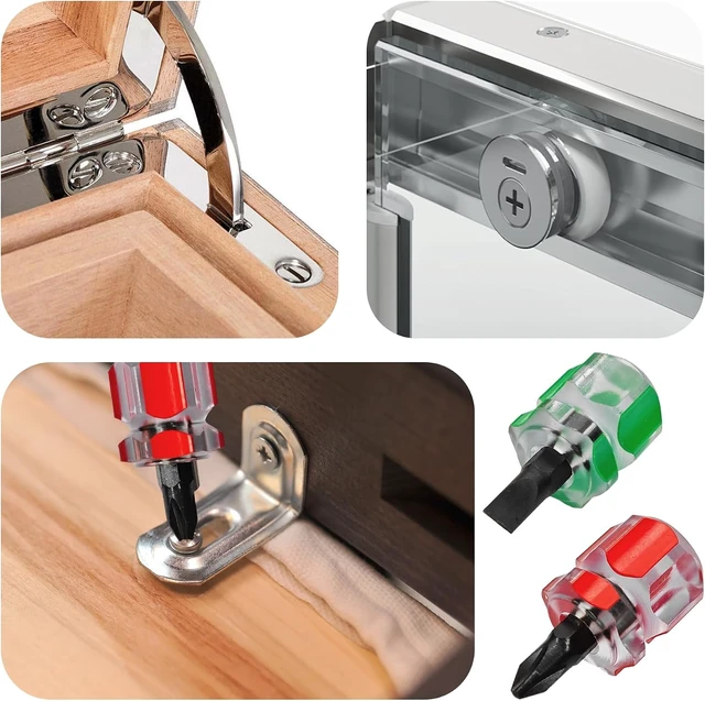 Alt view image 7 of 7 - 8PCS Sewing Machine Screwdriver Set Stubby Flat Phillips Head Tools