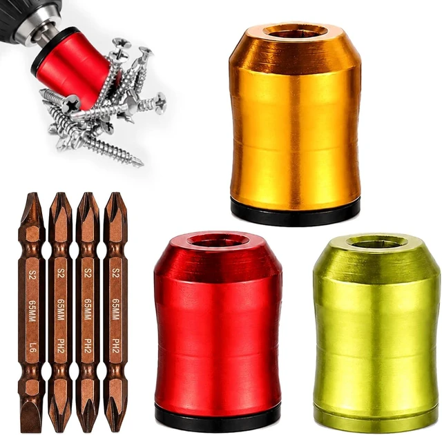 Main image of 3PCS Magnetic Screw Holder Ring 4PCS PH2 Hex Screwdriver Bit Set DIY Repair