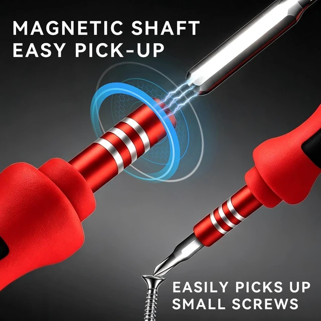 Alt view image 7 of 7 - Magnetic Precision Screwdriver Sets33pcs Flexible Electronics Screwdriver Kit with 30 Cr-V Steel Bits Extension Rod Tweezers Case Home Repair Tool Kit for Phone Laptop Watch Computer Circuit Board