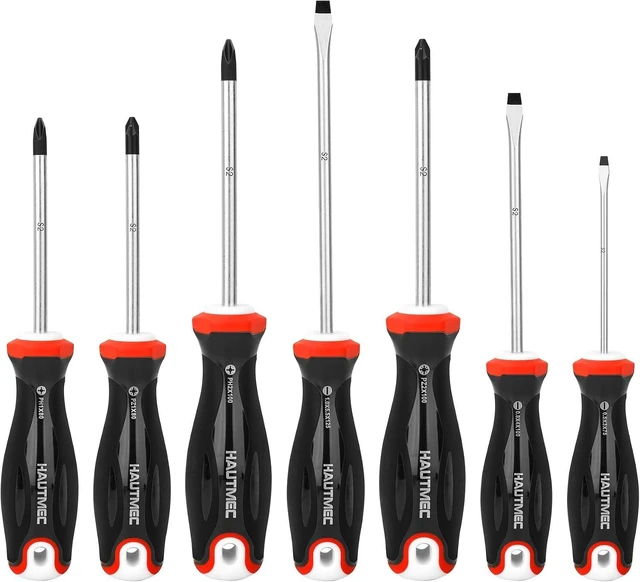 Main image of 7PCS Pro Magnetic Screwdriver Set With Forged S2 Shanks Magnetic Tips Screw Driver Set and Tri-Material Cushion Grip for Automotive Repair and Site Renovation