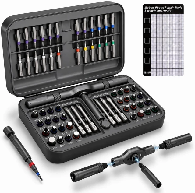 Main image of 66 in 1 Magnetic Ratcheting Screwdriver Set with Detachable Handle