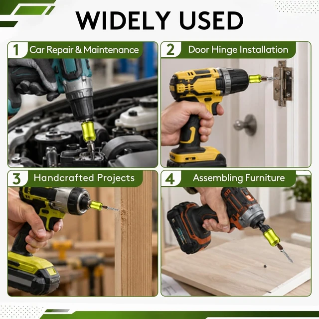 Alt view image 5 of 7 - 3PCS Magnetic Screw Holder Ring 4PCS PH2 Hex Screwdriver Bit Set DIY Repair