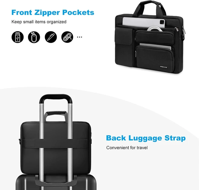 Alt view image 4 of 7 - Laptop Shoulder Bag 16 inch 15-15.6 inch Computer Bag