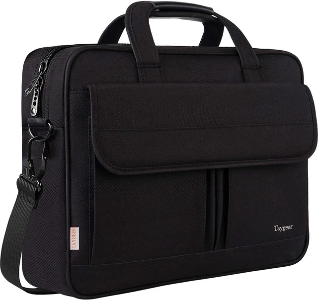 Main image of Laptop Bag 15.6 Inch Business Briefcase Gifts for Men Women Black