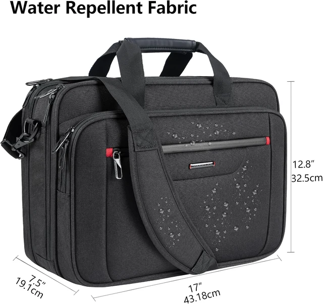 Alt view image 3 of 7 - 17.3 Expandable Laptop Briefcase for Travel & Business