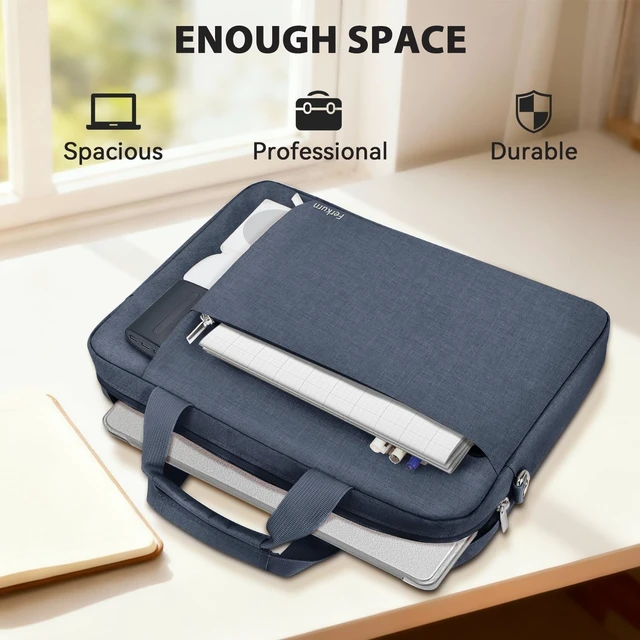 Alt view image 6 of 7 - 17 17.3 Inch Laptop Bag Case Women Men Compatible with OmniBook Envy Omen Pavilion/ Gram/ Inspiron Precision/Yoga ThinkPad Carrying Briefcase Messenger Computer Bag 18 inch Grey