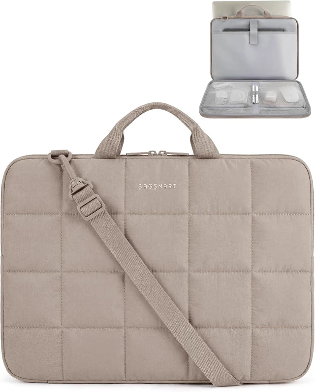 Main image of Laptop Case with Handle Puffy Laptop Sleeve Bag for Women MacBook