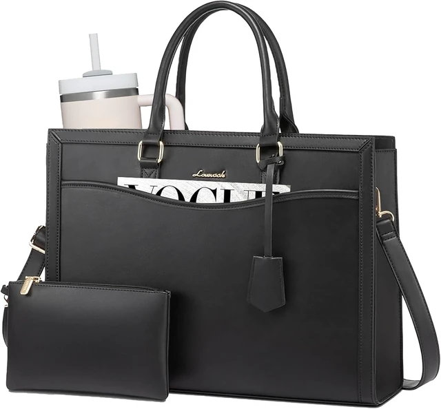 Main image of Laptop Tote Bag for Women Large Work Computer Bag with Cup Holder