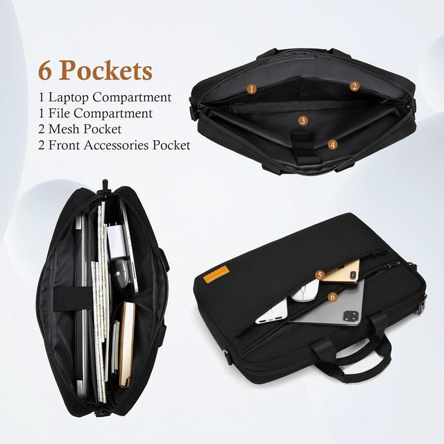 Alt view image 3 of 6 - 15 15.6 16 inch Laptop Computer PC Shoulder Bag Carrying Case