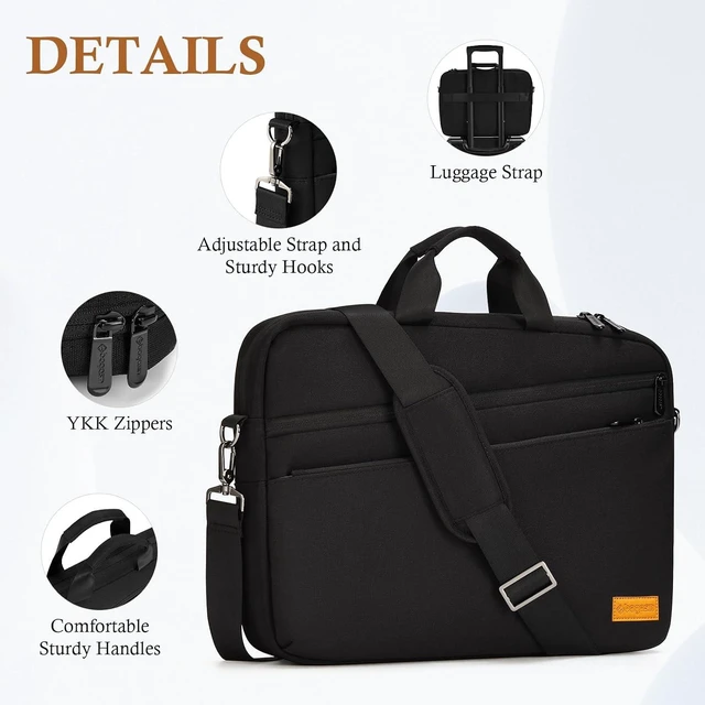Alt view image 5 of 6 - 15 15.6 16 inch Laptop Computer PC Shoulder Bag Carrying Case