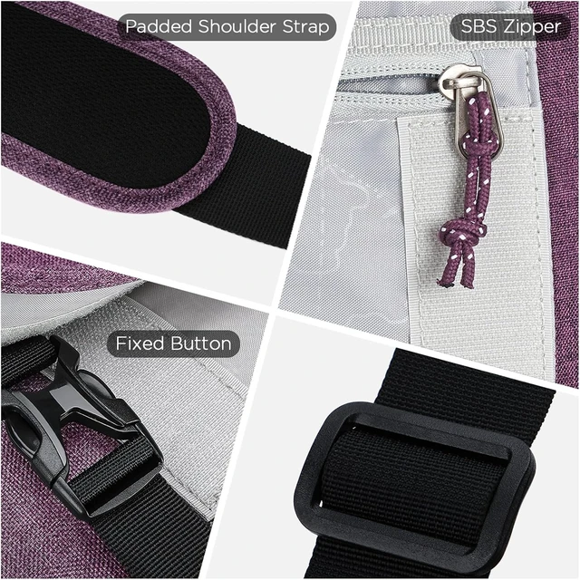 Alt view image 2 of 6 - Messenger Bag for Women and Men 14/15.6/17 Inch Laptop Crossbody Bag