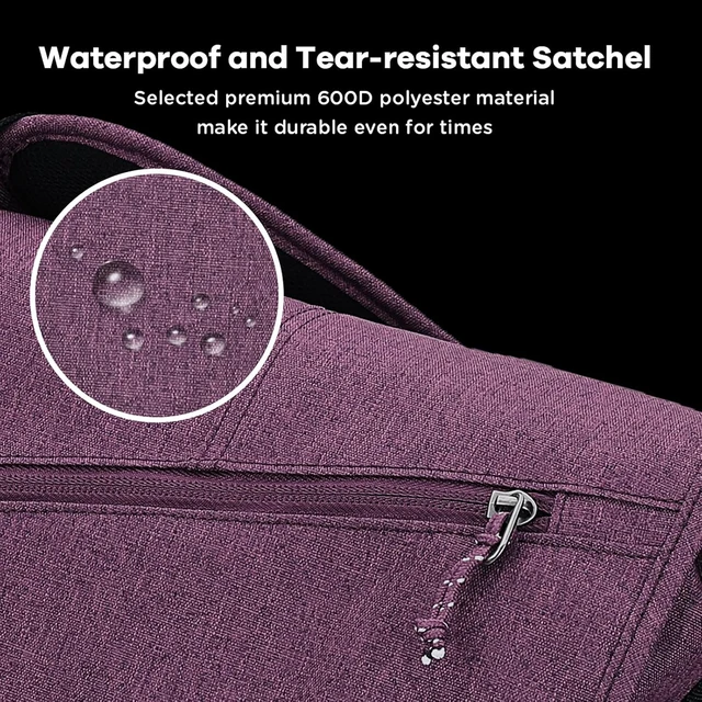 Alt view image 3 of 6 - Messenger Bag for Women and Men 14/15.6/17 Inch Laptop Crossbody Bag