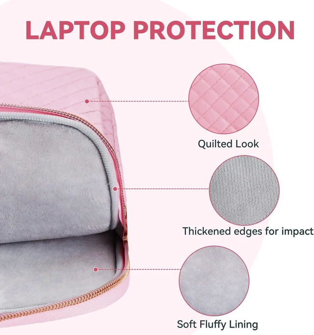 Alt view image 7 of 7 - Laptop Bag Case for Women Men Messenger Briefcase Bag 15.6 16 Inch