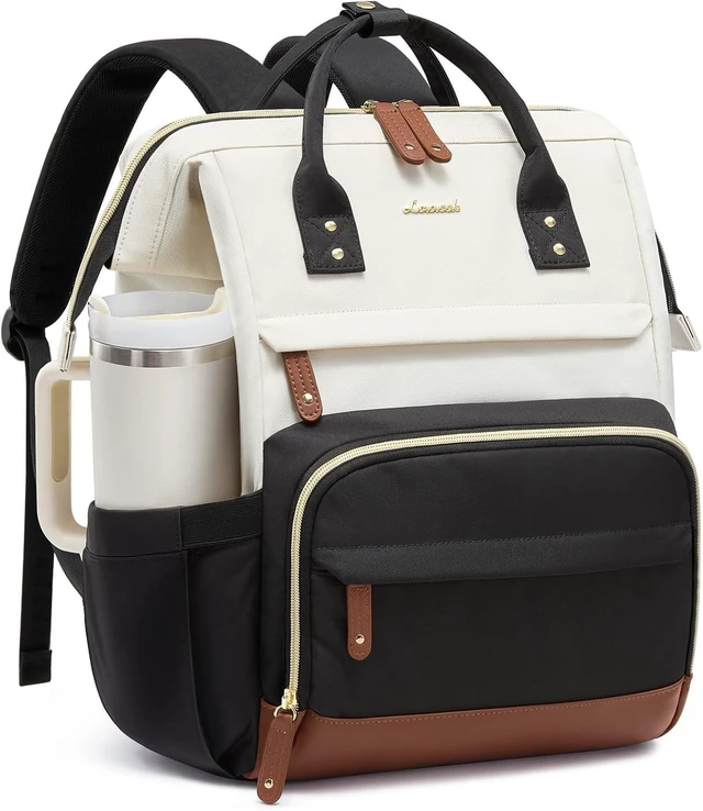 Main image of Laptop Backpack for Women 15.6 Inch Work Business Backpacks Purse With Large Capacity Waterproof Nurse Bag College Bookbag for School Waterproof Casual Daypack for Travel